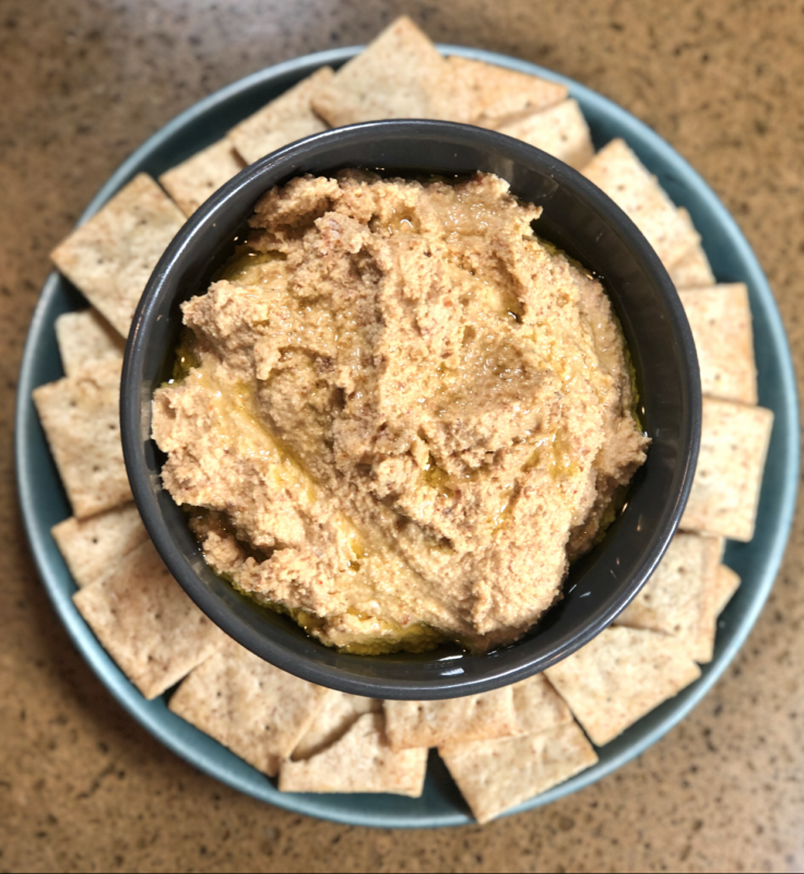 hummus made from almond pulp recipe